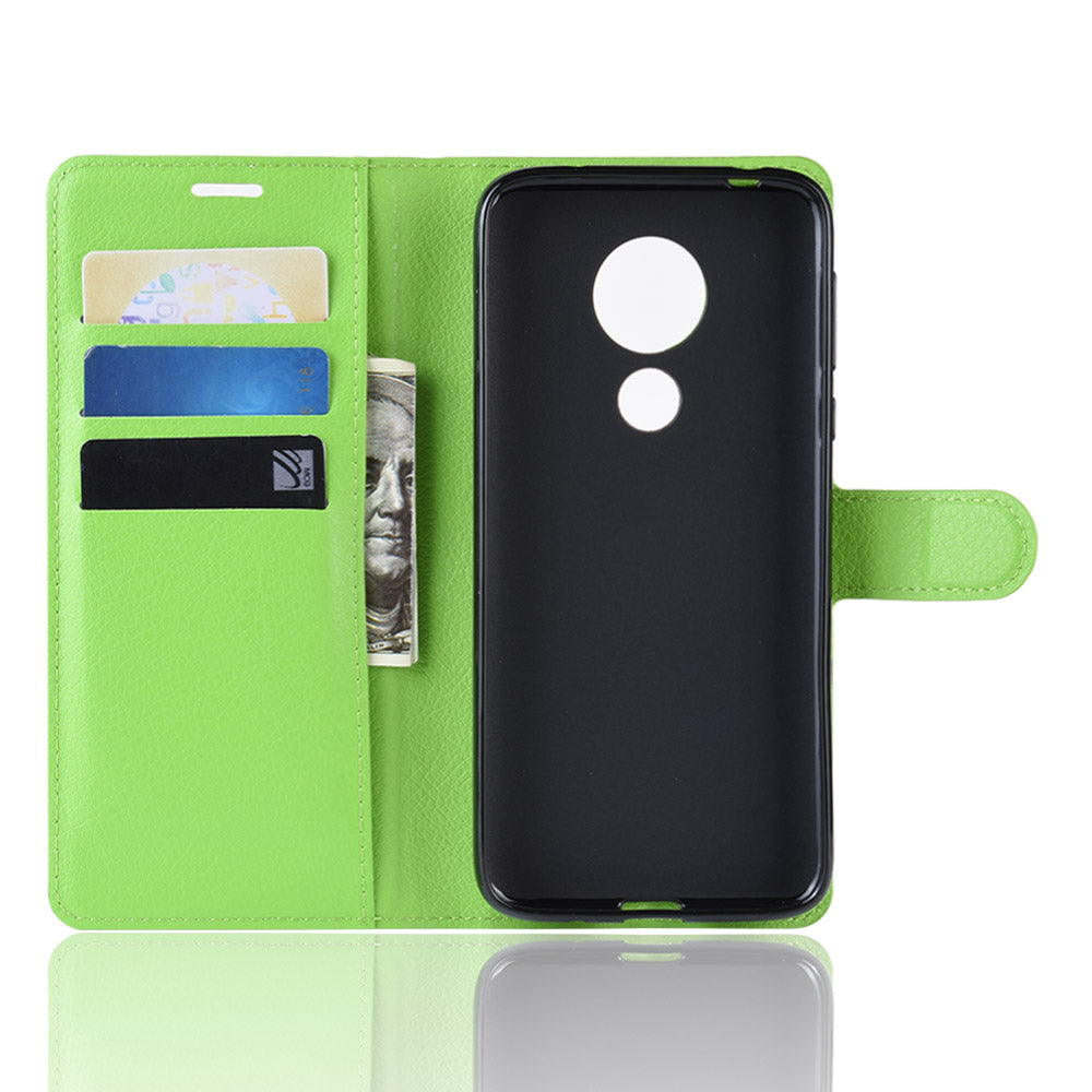 Moto G7 Power Pu Wallet Case [Green]