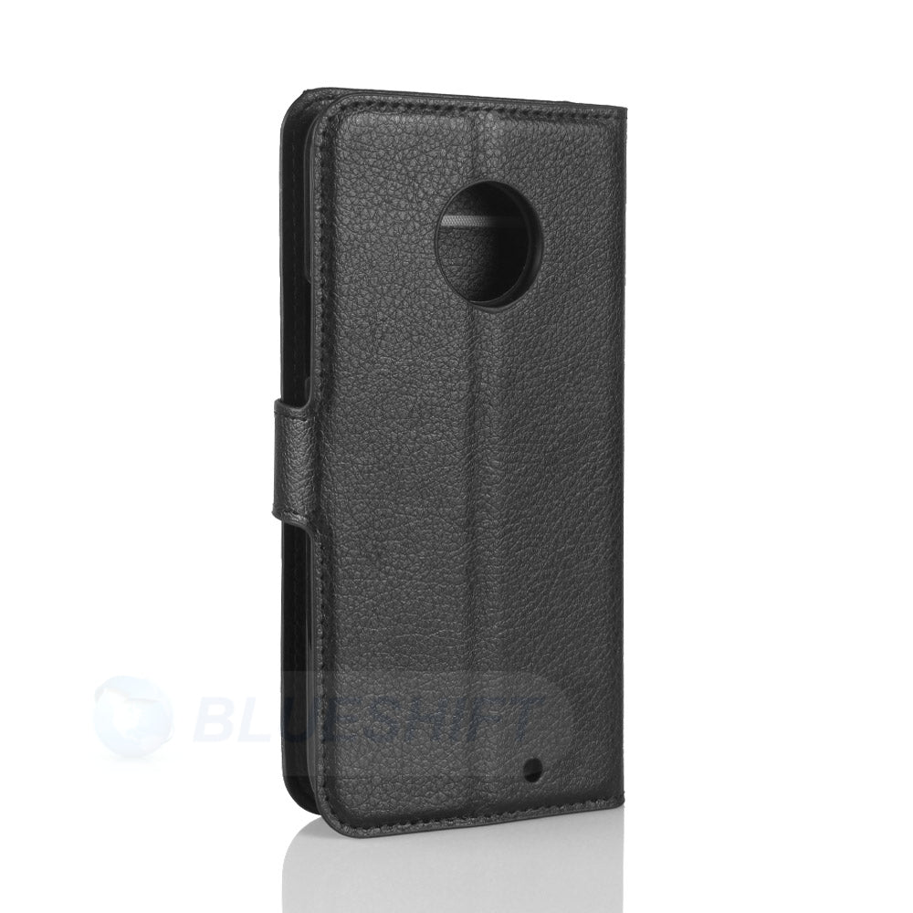 Moto X4 Pu Wallet Case [Black]