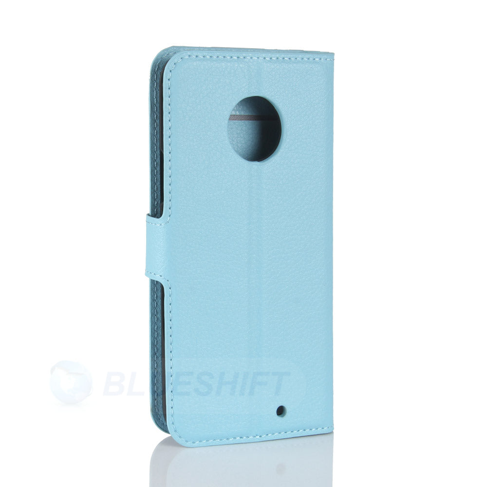 Moto X4 Pu Wallet Case [Lightblue]