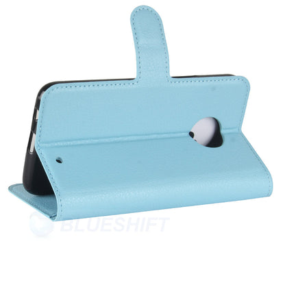 Moto X4 Pu Wallet Case [Lightblue]