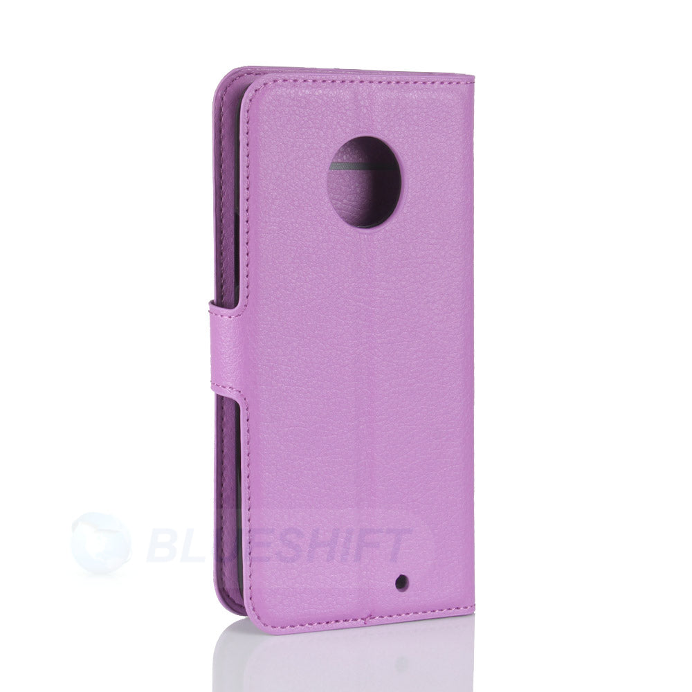 Moto X4 Pu Wallet Case [Purple]