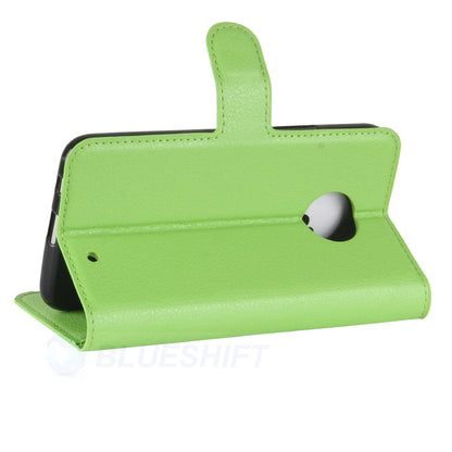 Moto X4 Pu Wallet Case [Green]