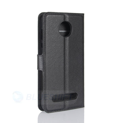 Moto Z2 Play Pu Wallet Case [Black]