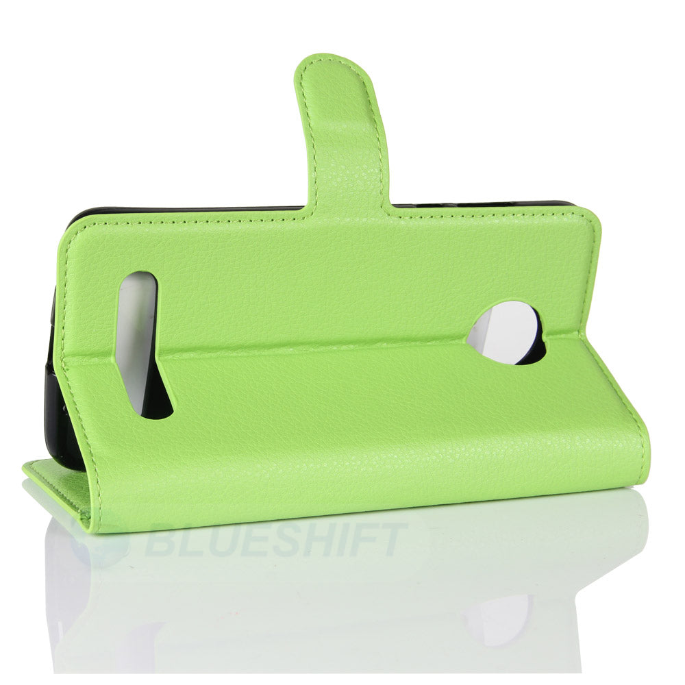 Moto Z2 Play Pu Wallet Case [Green]