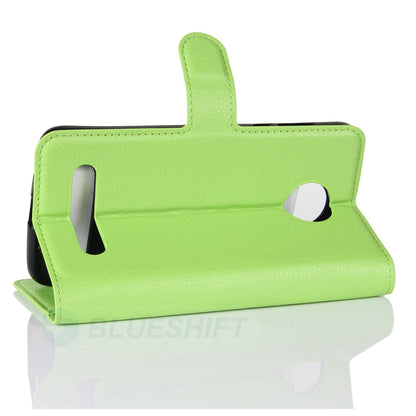 Moto Z2 Play Pu Wallet Case [Green]