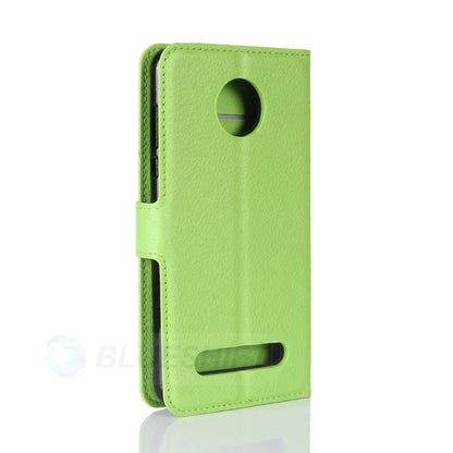 Moto Z2 Play Pu Wallet Case [Green]