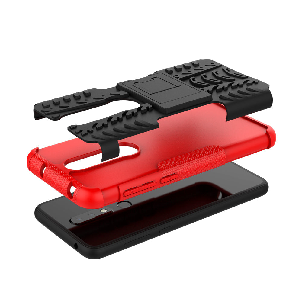 Nokia 6.1 Plus (X6) Heavy Duty Case Red