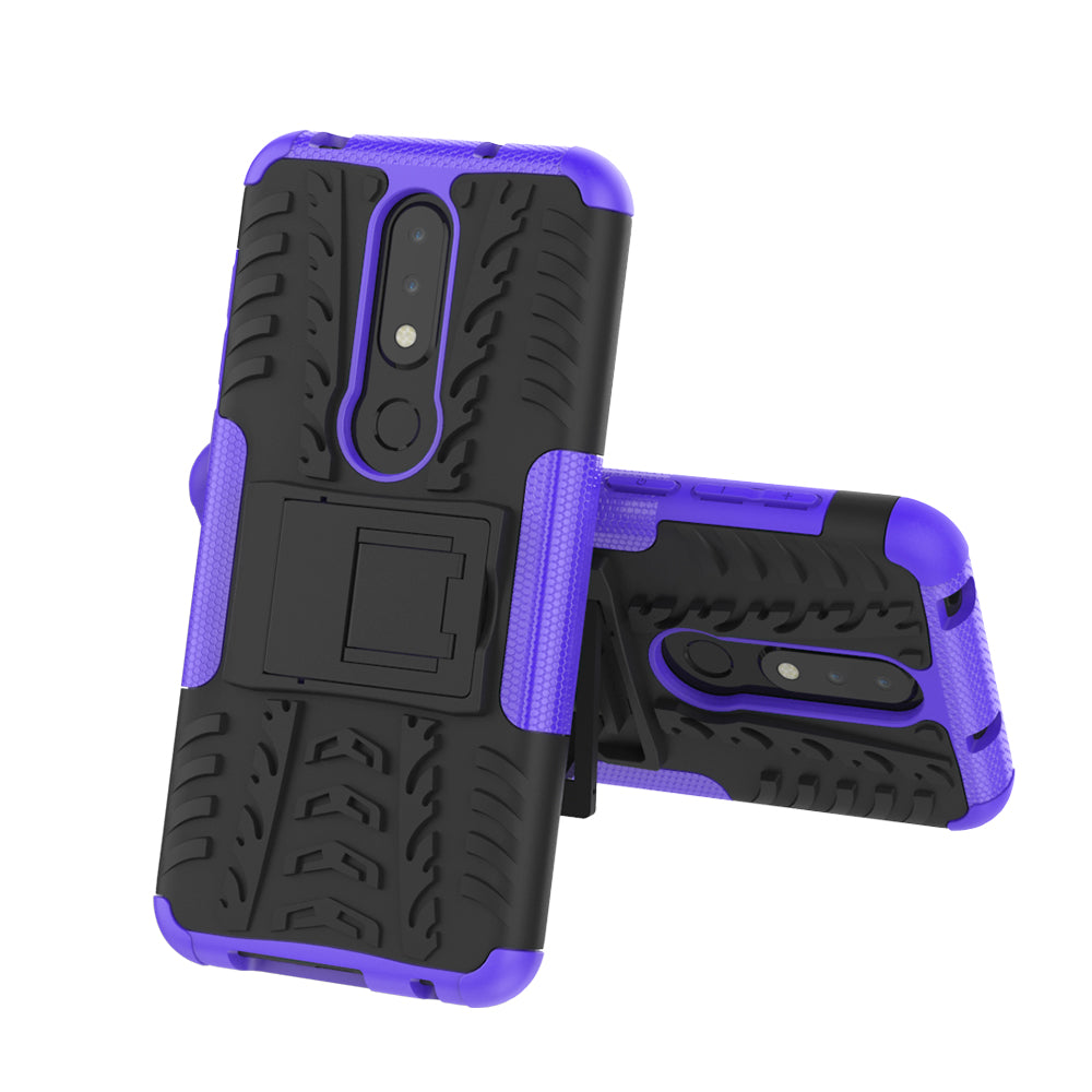 Nokia 6.1 Plus (X6) Heavy Duty Case Purple