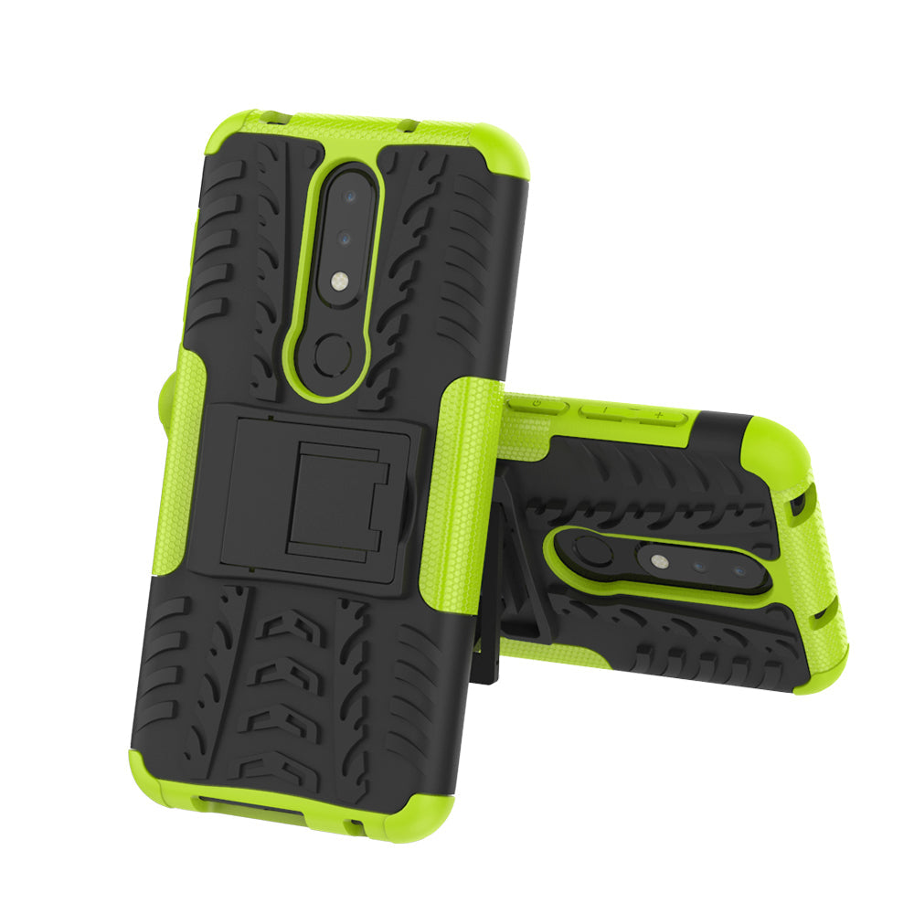 Nokia 6.1 Plus (X6) Heavy Duty Case Green