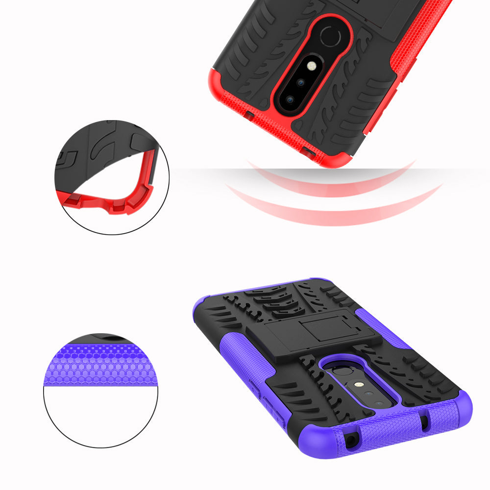 Nokia 6.1 Plus (X6) Heavy Duty Case Blue