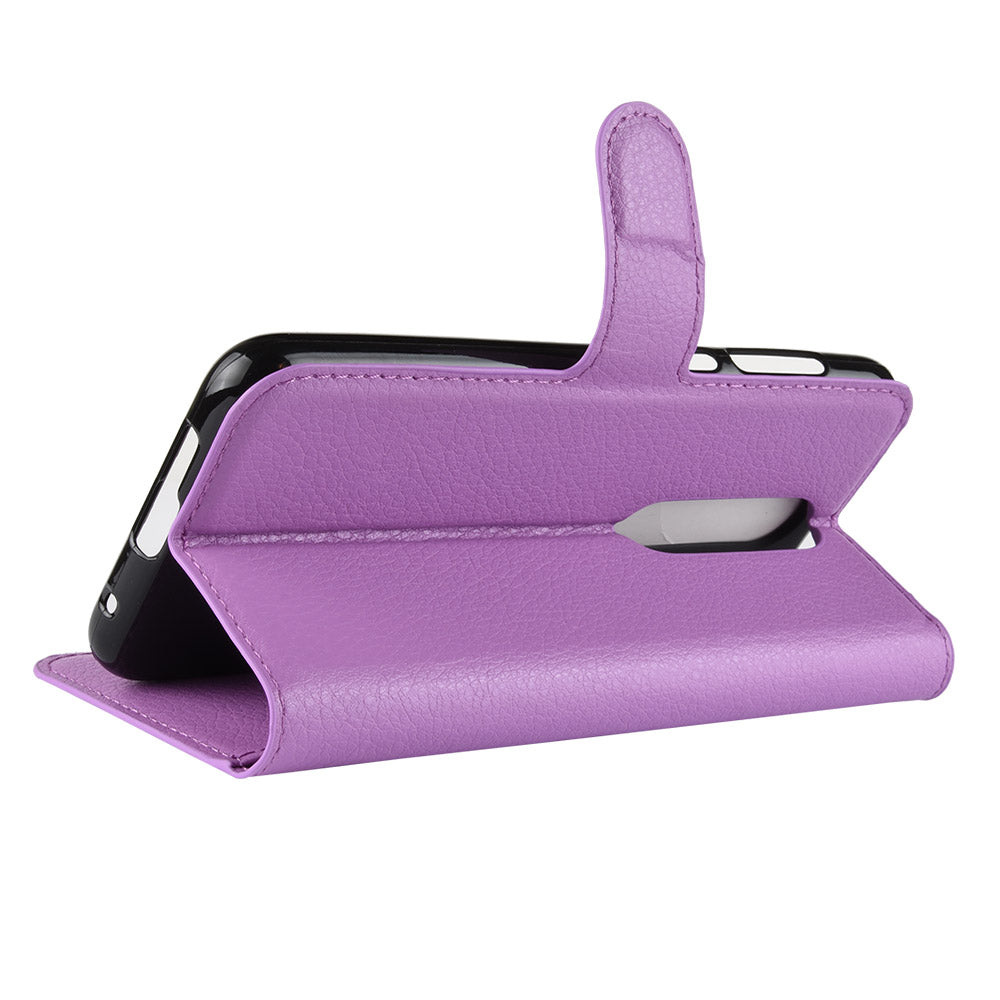 Nokia 6.1 Plus (X6) Pu Wallet Case [Purple]