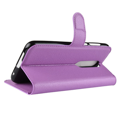 Nokia 6.1 Plus (X6) Pu Wallet Case [Purple]