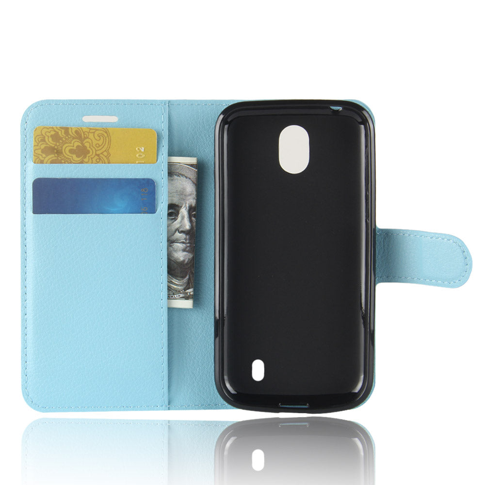 Nokia 1 Pu Wallet Case [Lightblue]