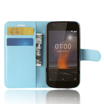 Nokia 1 Pu Wallet Case [Lightblue]