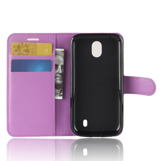 Nokia 1 Pu Wallet Case [Purple]