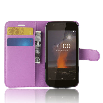 Nokia 1 Pu Wallet Case [Purple]