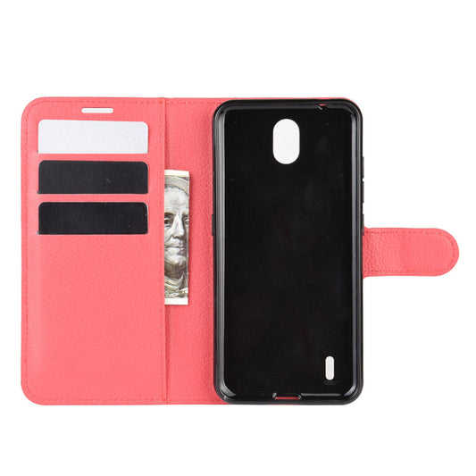 Nokia 1.3 Pu Wallet Case [Red]