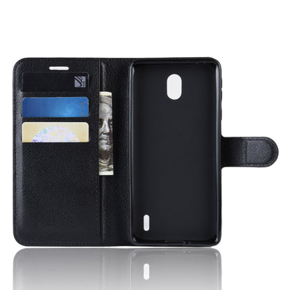 Nokia 1 Plus Pu Wallet Case [Black]