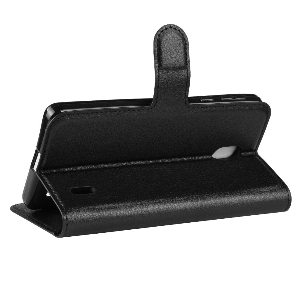 Nokia 1 Plus Pu Wallet Case [Black]