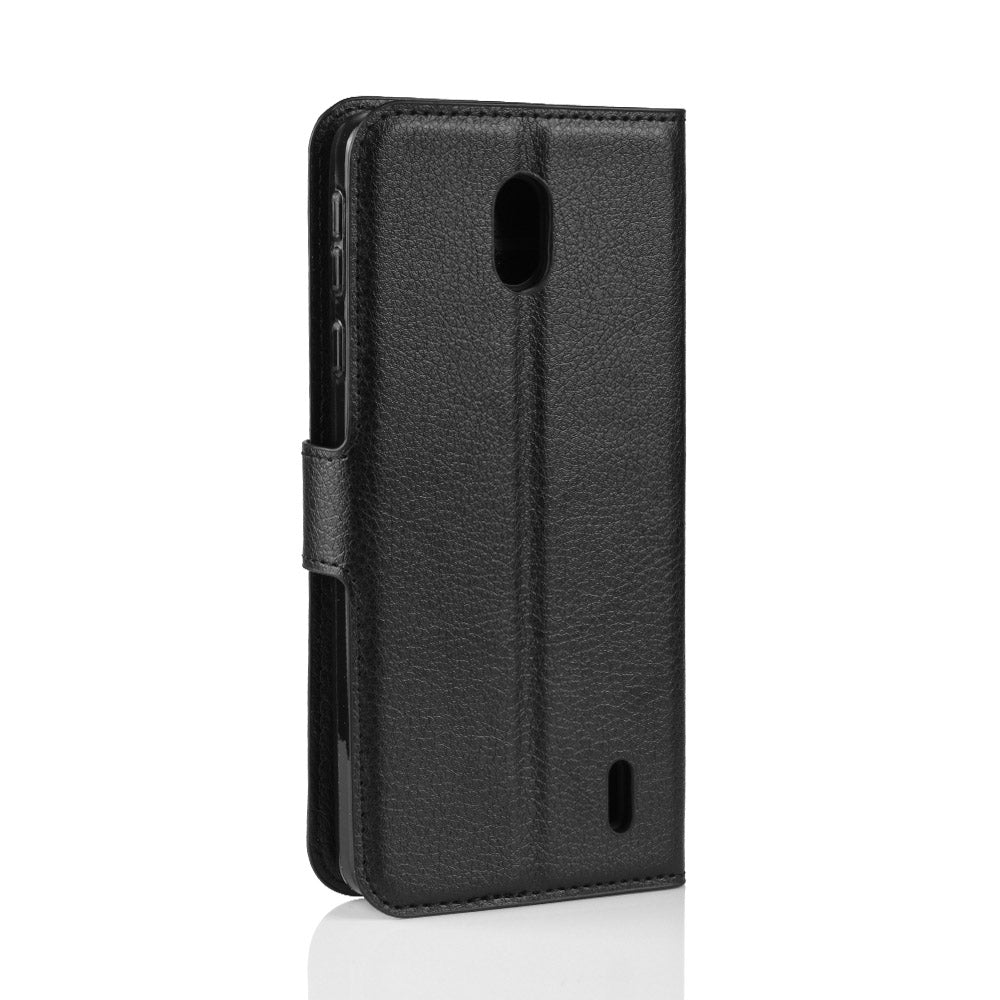 Nokia 1 Plus Pu Wallet Case [Black]