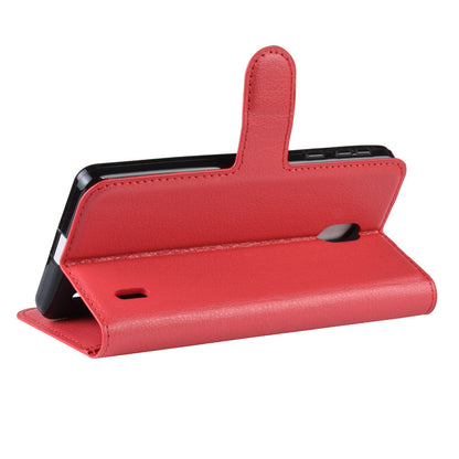 Nokia 1 Plus Pu Wallet Case [Red]