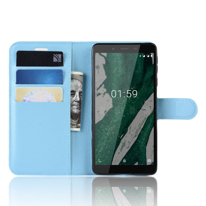 Nokia 1 Plus Pu Wallet Case [Lightblue]