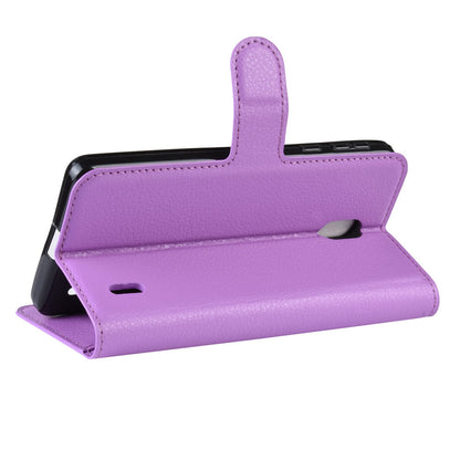 Nokia 1 Plus Pu Wallet Case [Purple]