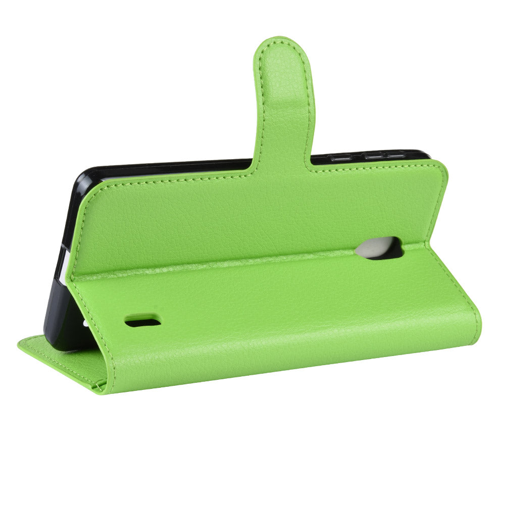 Nokia 1 Plus Pu Wallet Case [Green]