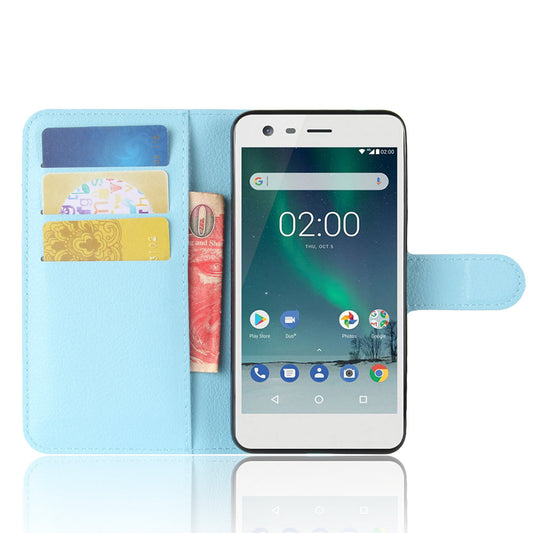 Nokia 2 Pu Wallet Case [Lightblue]