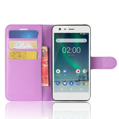 Nokia 2 Pu Wallet Case [Purple]