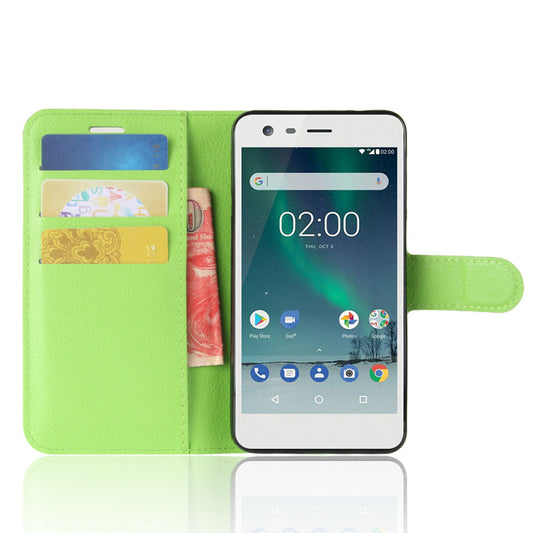 Nokia 2 Pu Wallet Case [Green]