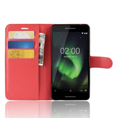 Nokia 2.1 Pu Wallet Case [Red]