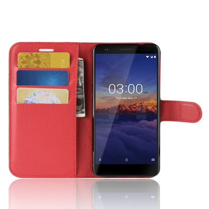 Nokia 3.1 Pu Wallet Case [Red]