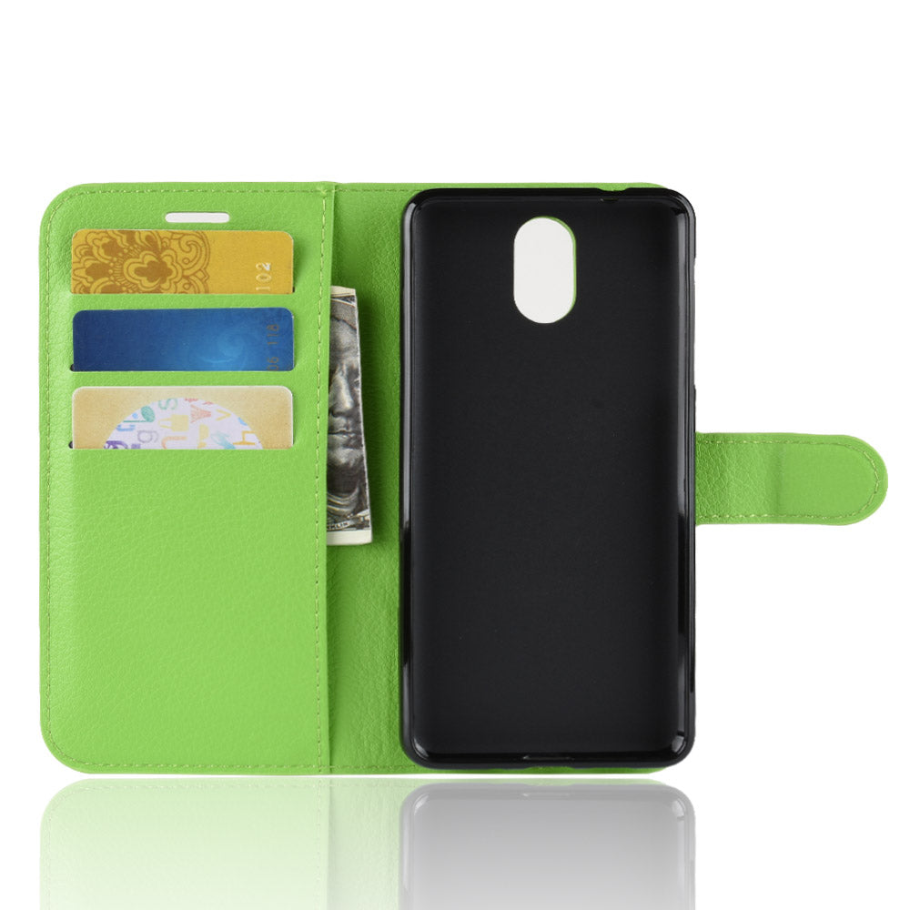 Nokia 3.1 Pu Wallet Case [Green]
