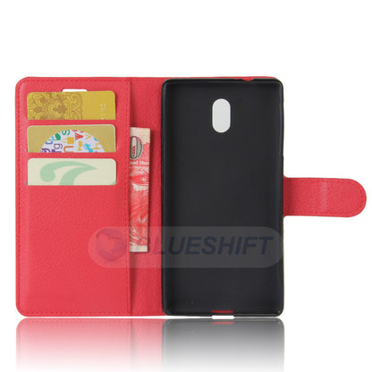Nokia 3 Pu Wallet Case [Red]