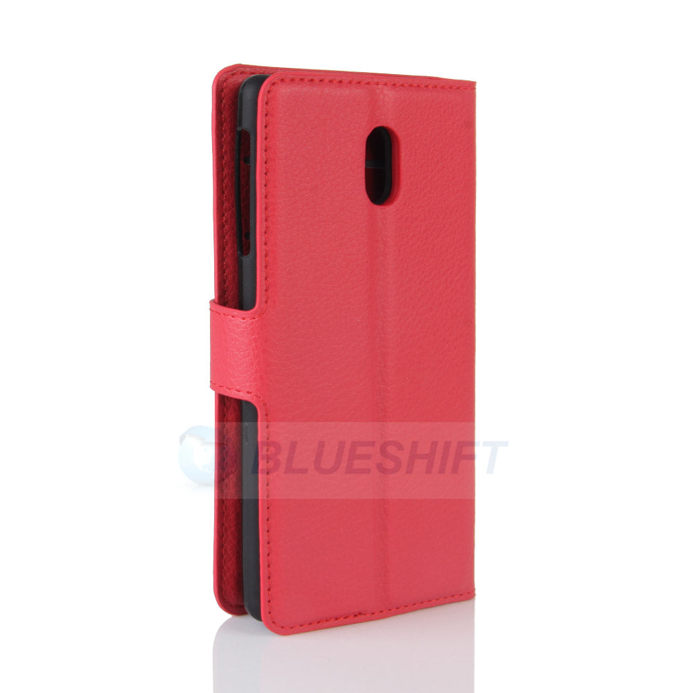 Nokia 3 Pu Wallet Case [Red]