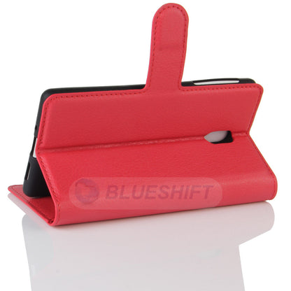 Nokia 3 Pu Wallet Case [Red]