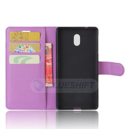 Nokia 3 Pu Wallet Case [Purple]