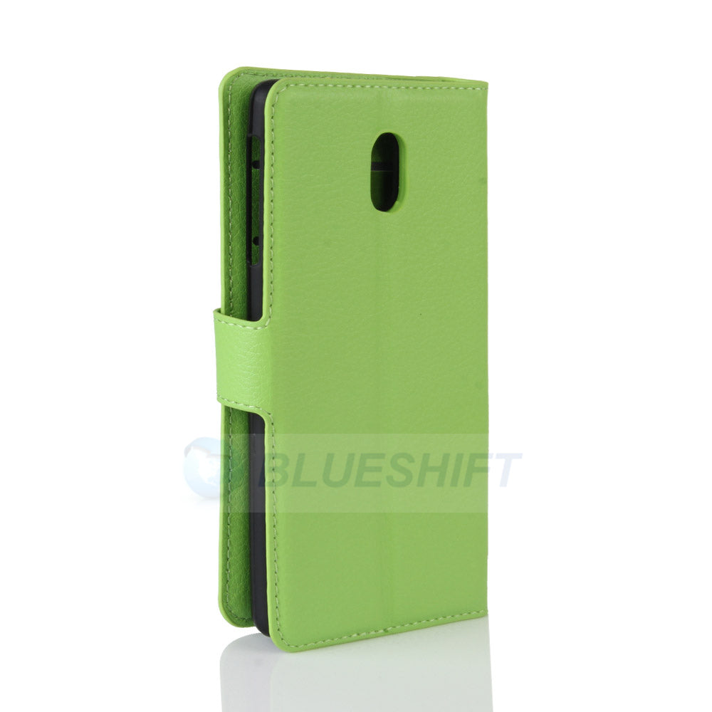 Nokia 3 Pu Wallet Case [Green]