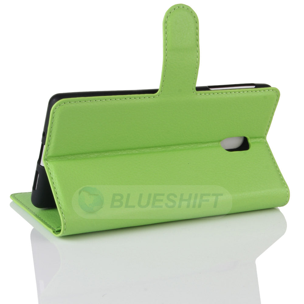 Nokia 3 Pu Wallet Case [Green]
