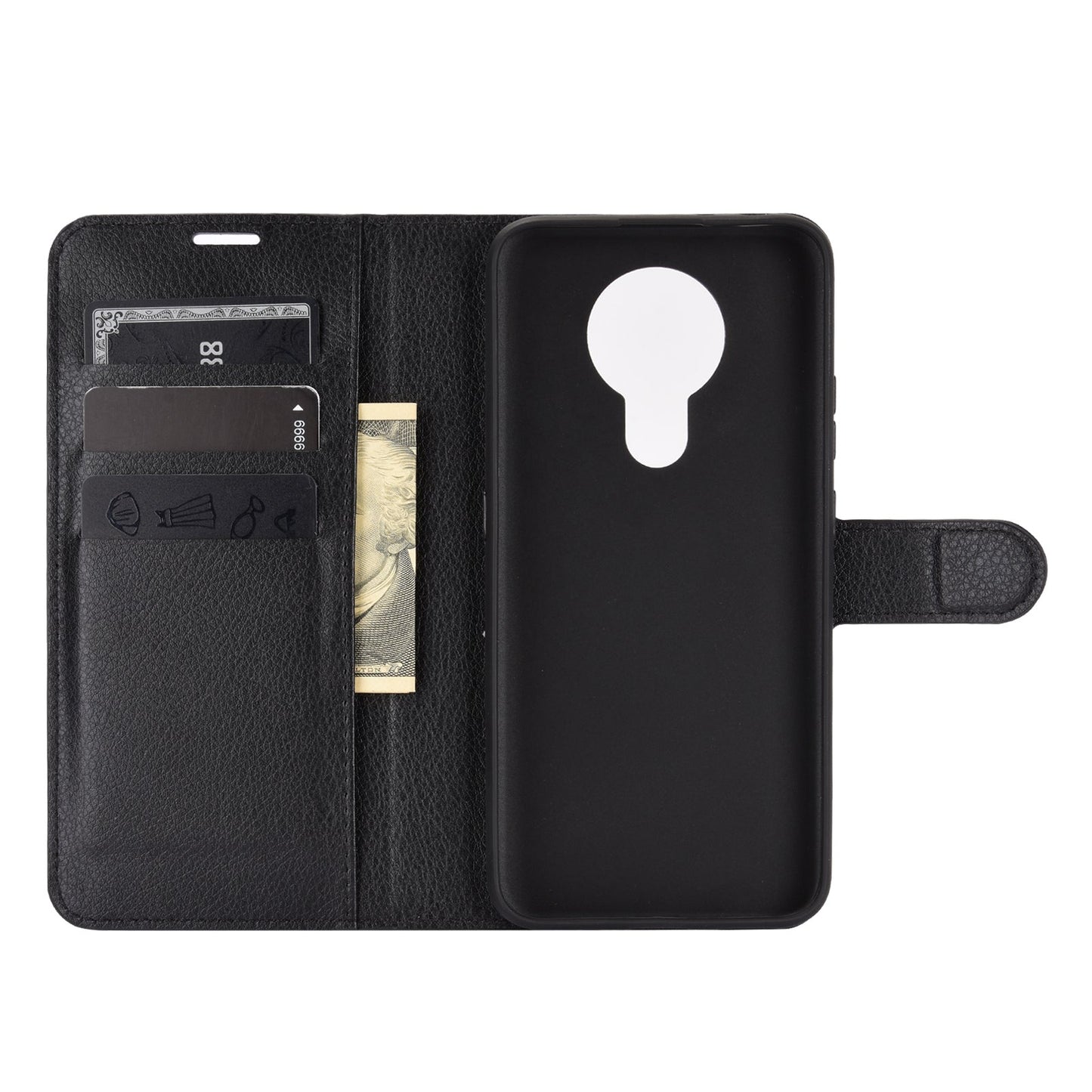 Nokia 3.4 Pu Wallet Case [Black]