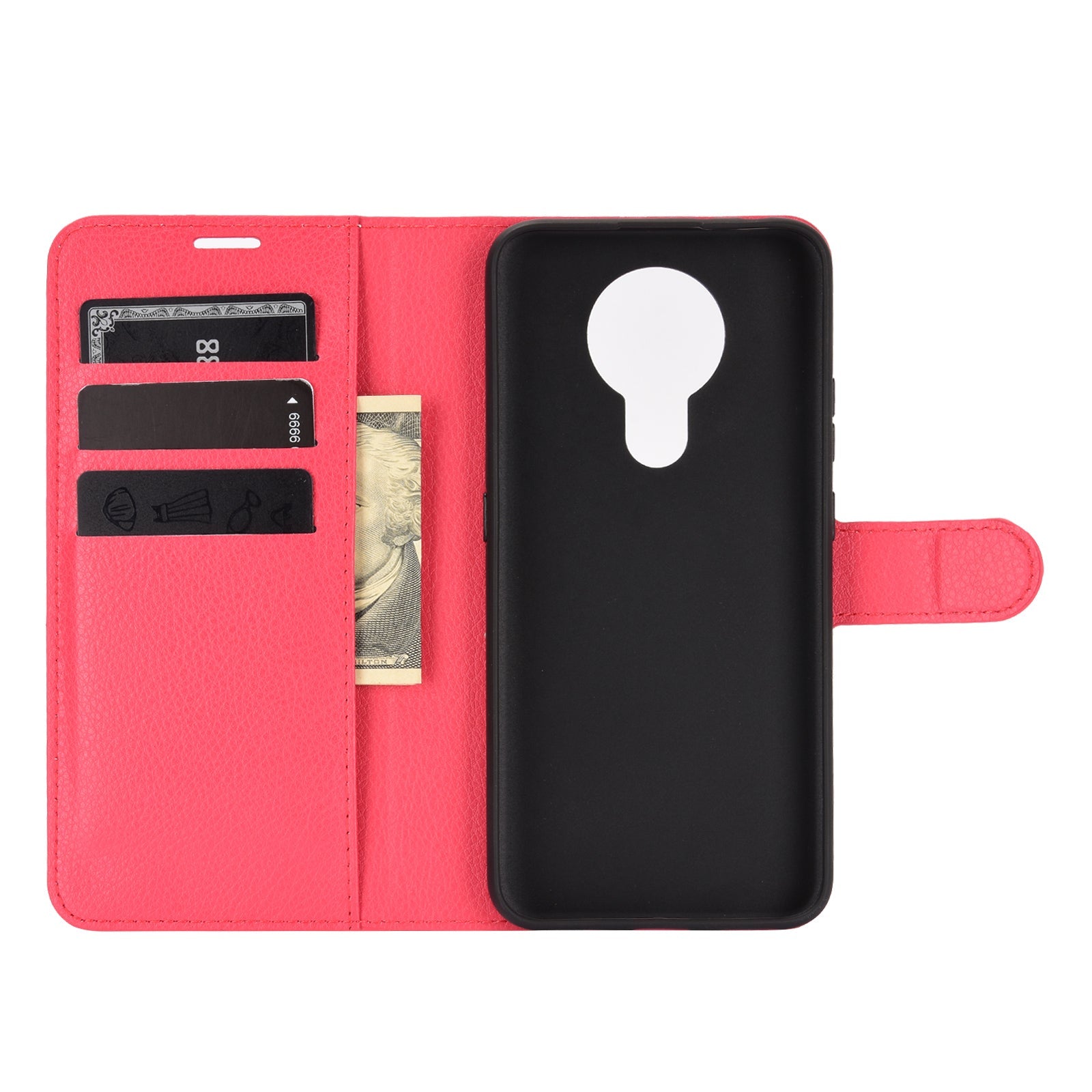 Nokia 3.4 Pu Wallet Case [Red]