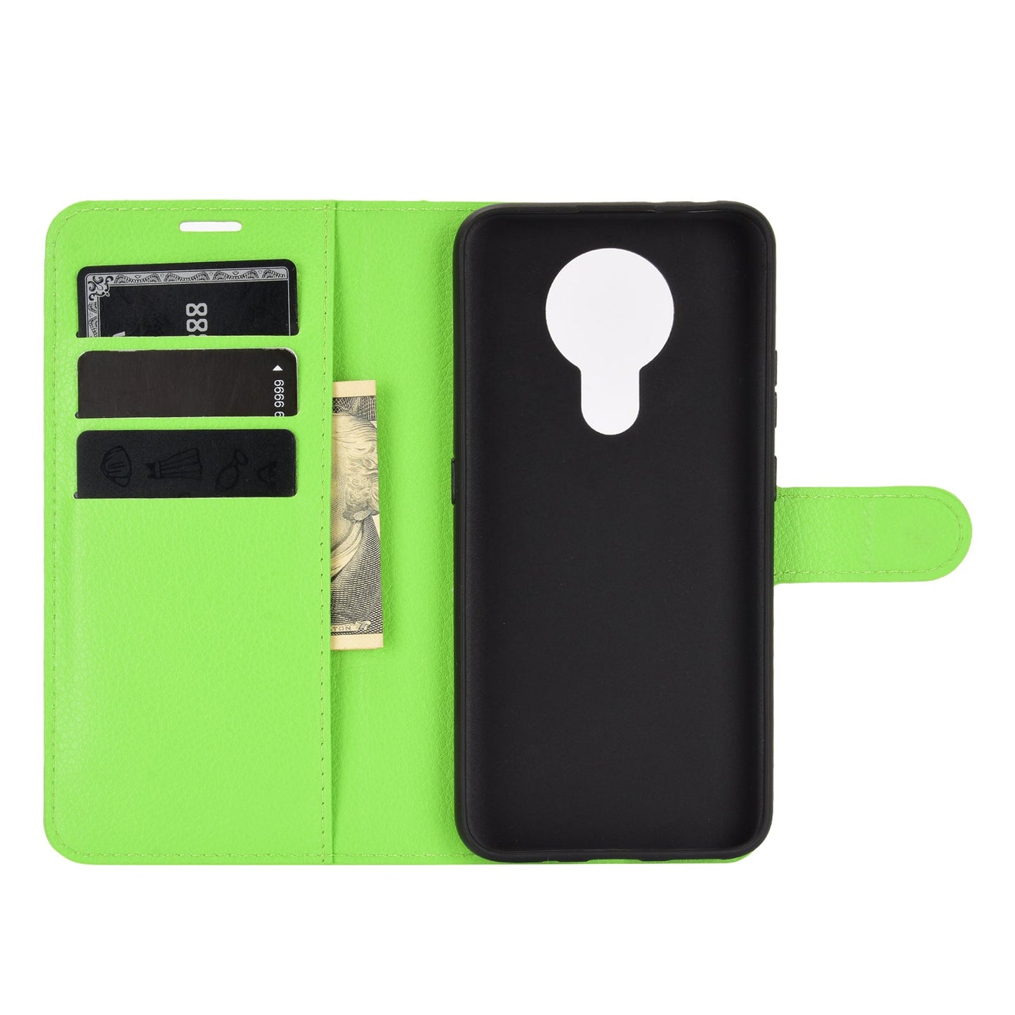 Nokia 3.4 Pu Wallet Case [Green]