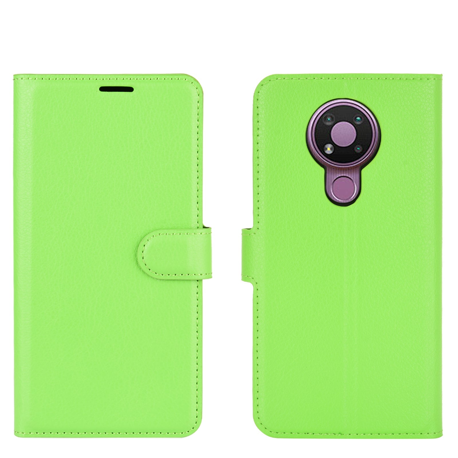 Nokia 3.4 Pu Wallet Case [Green]