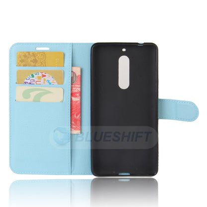 Nokia 5 Pu Wallet Case [Lightblue]