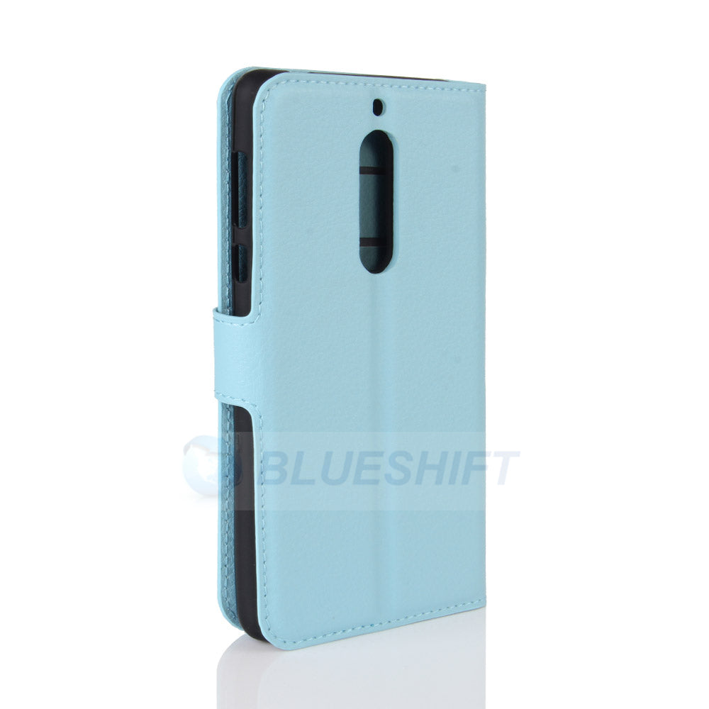 Nokia 5 Pu Wallet Case [Lightblue]