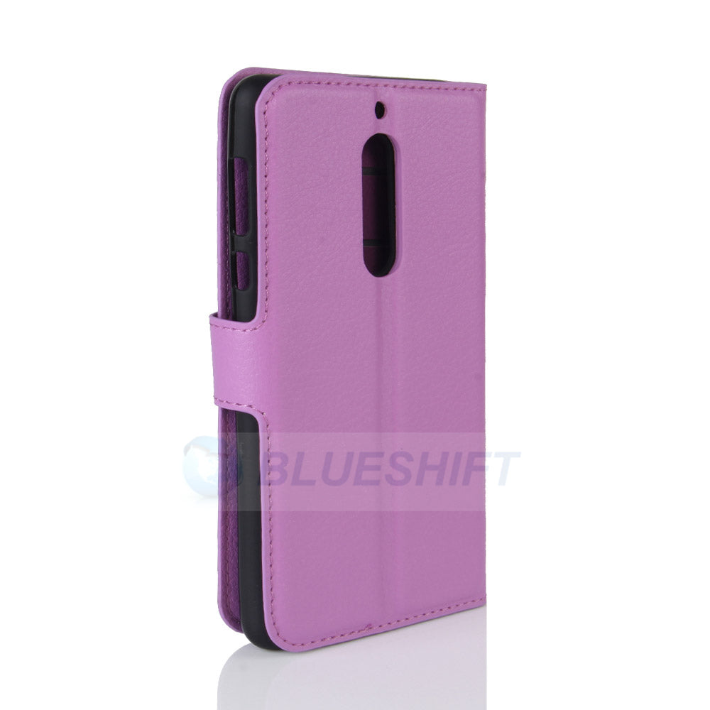 Nokia 5 Pu Wallet Case [Purple]