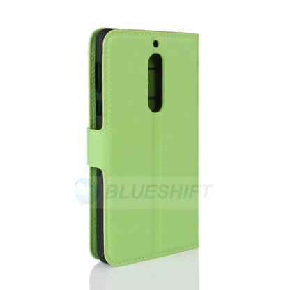 Nokia 5 Pu Wallet Case [Green]