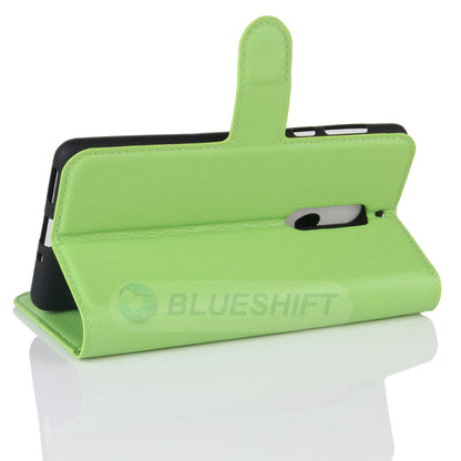Nokia 5 Pu Wallet Case [Green]