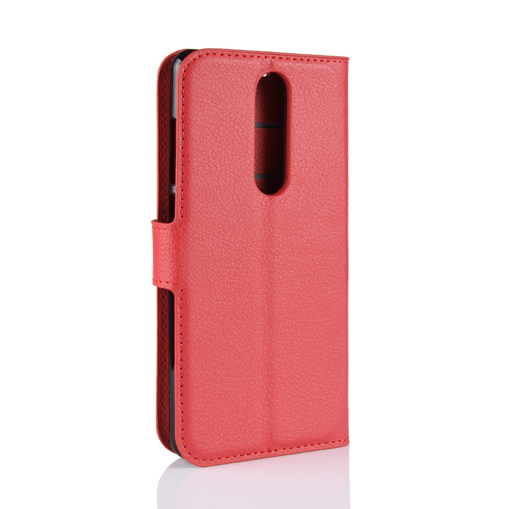 Nokia 5.1 Pu Wallet Case [Red]